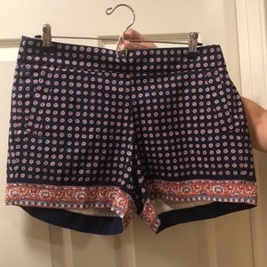 J.CREW Paisley shorts
